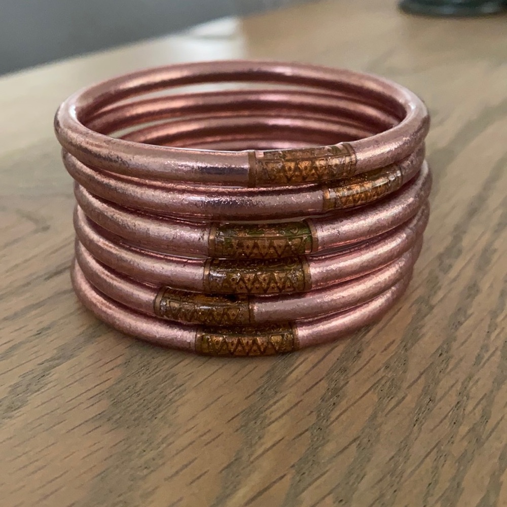 BuDhaGirl Rose Gold Bangles set of 6